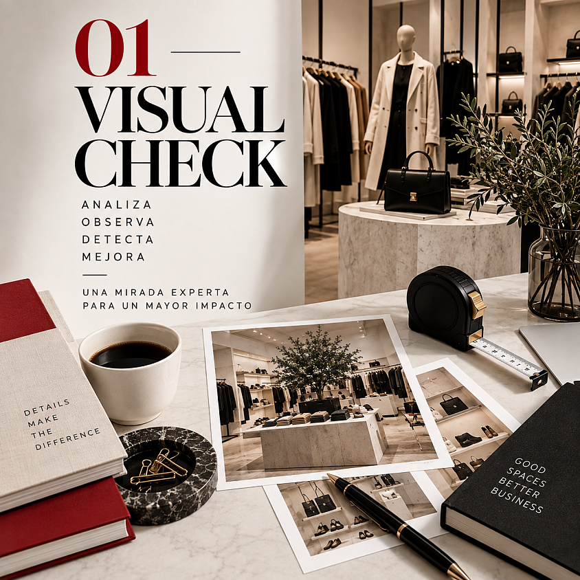 VISUAL CHECK DE OMW: SERVICIO DE ANÁLISIS Y DIAGNÓSTICO DE VISUAL MERCHANDISING PARA COMERCIOS. UNA MIRADA PROFESIONAL SOBRE LA DISTRIBUCIÓN, EXPOSICIÓN DEL PRODUCTO, CIRCULACIÓN Y PUNTOS DE ATENCIÓN PARA DETECTAR OPORTUNIDADES Y MEJORAR EL IMPACTO VISUAL DEL ESPACIO.